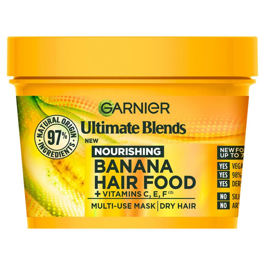 Garnier Ultimate Blends Hair Food Banana 3 az 1-ben száraz hajmaszk kezelés