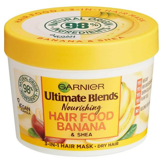Garnier Ultimate Blends Hair Food Banana 3-in-1 Dry Vegan Hair Mask 390ml