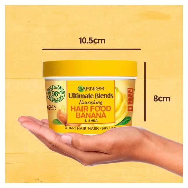 Garnier Ultimate Blends Hair Food Banana 3-in-1 Hair Mask Treatment   390ml