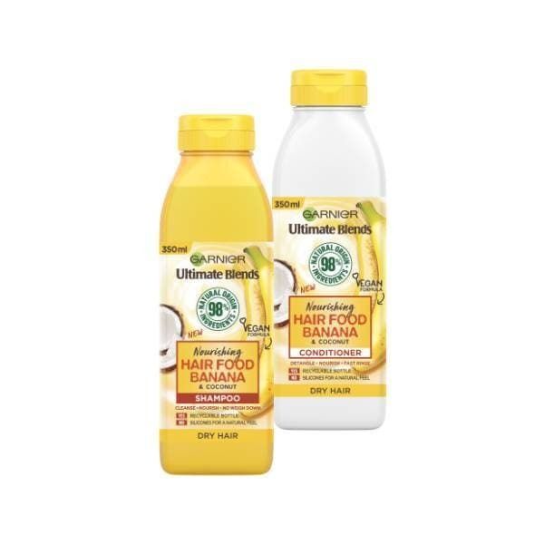 Garnier Ultimate Blends Hair Food Banana Duo Regime Bundle