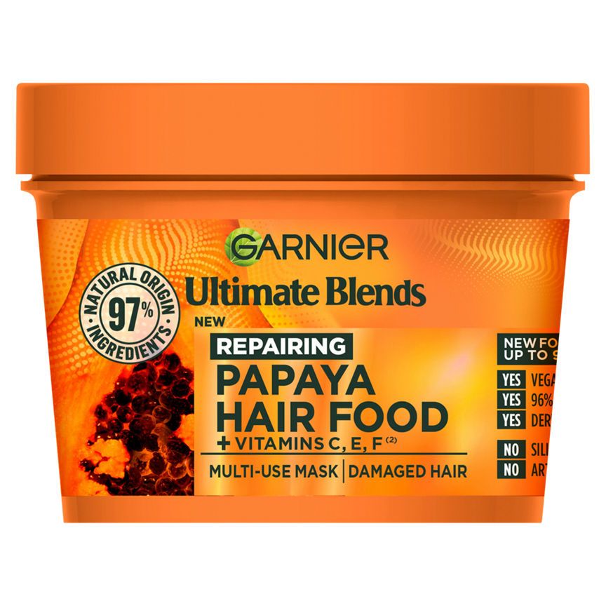 Garnier Ultimate Blends Hair Food Papaya 3-in-1 Damaged Hair Mask Treatment