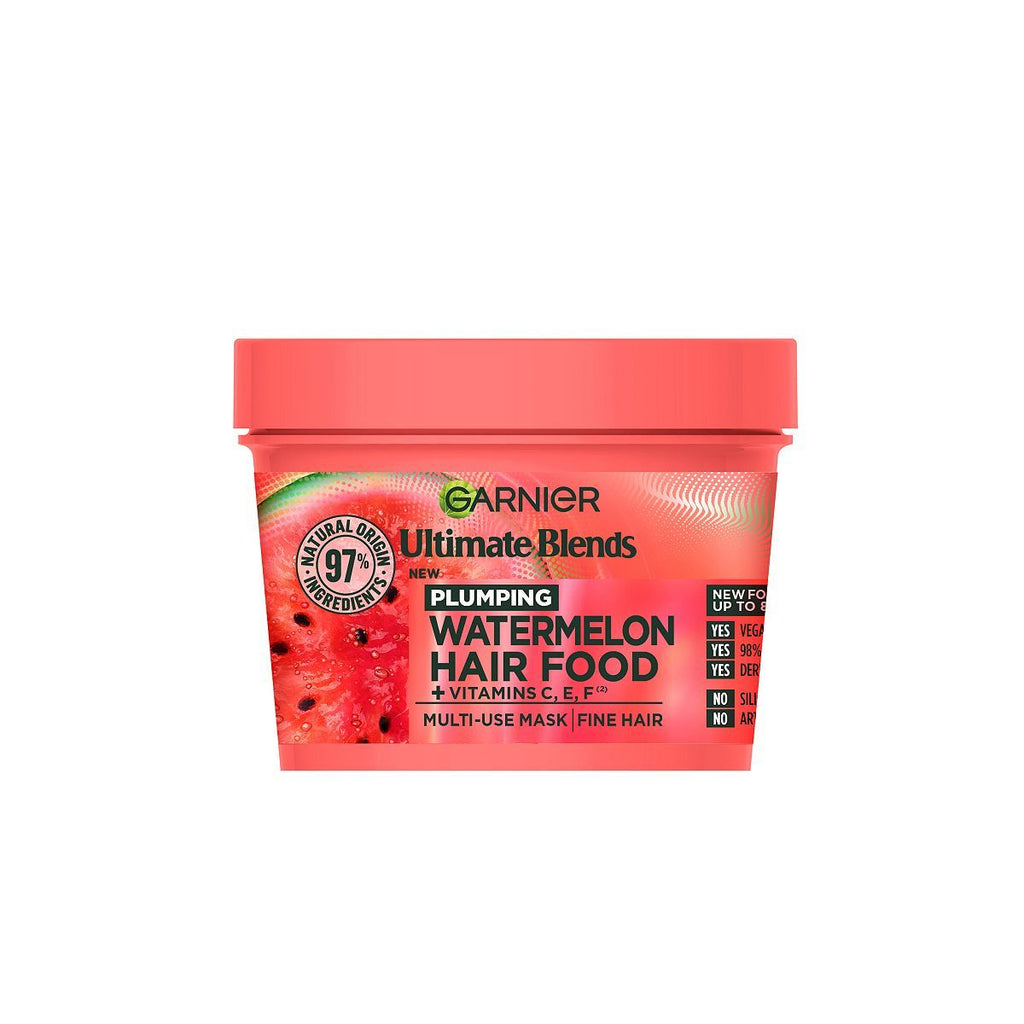 Garnier Ultimate Blends Plumping Hair Food Watermelon 3-in-1 Fine Hair Mask Treatment 400ml