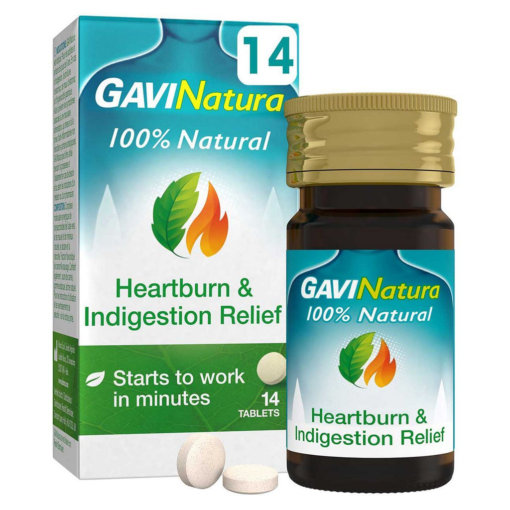 GaviNatura Natural Heartburn & Indigestion Relief - 14 Tablets