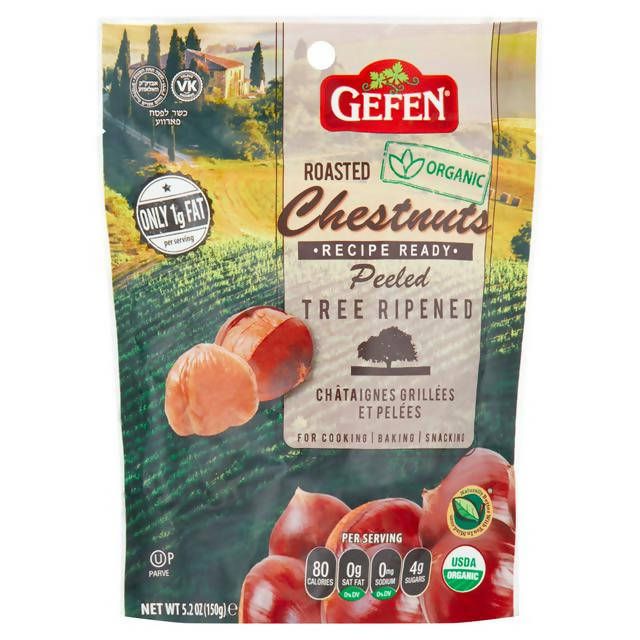 Gefen Whole Chestnuts Roasted and Peeled 150g