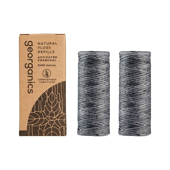 Georganics Natural Floss Refill - Charcoal