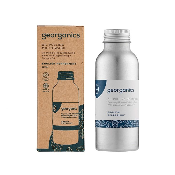 Georganics Oil Pulling Mouthwash - English Peppermint 100ml