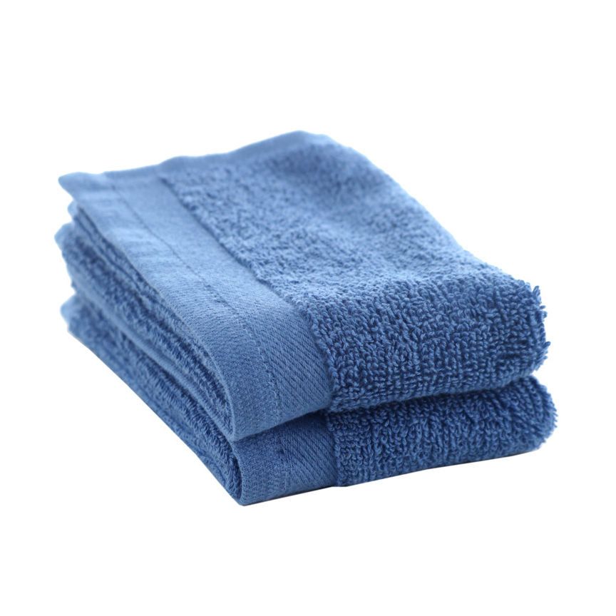 George Home 100% Cotton Face Cloth - Blue