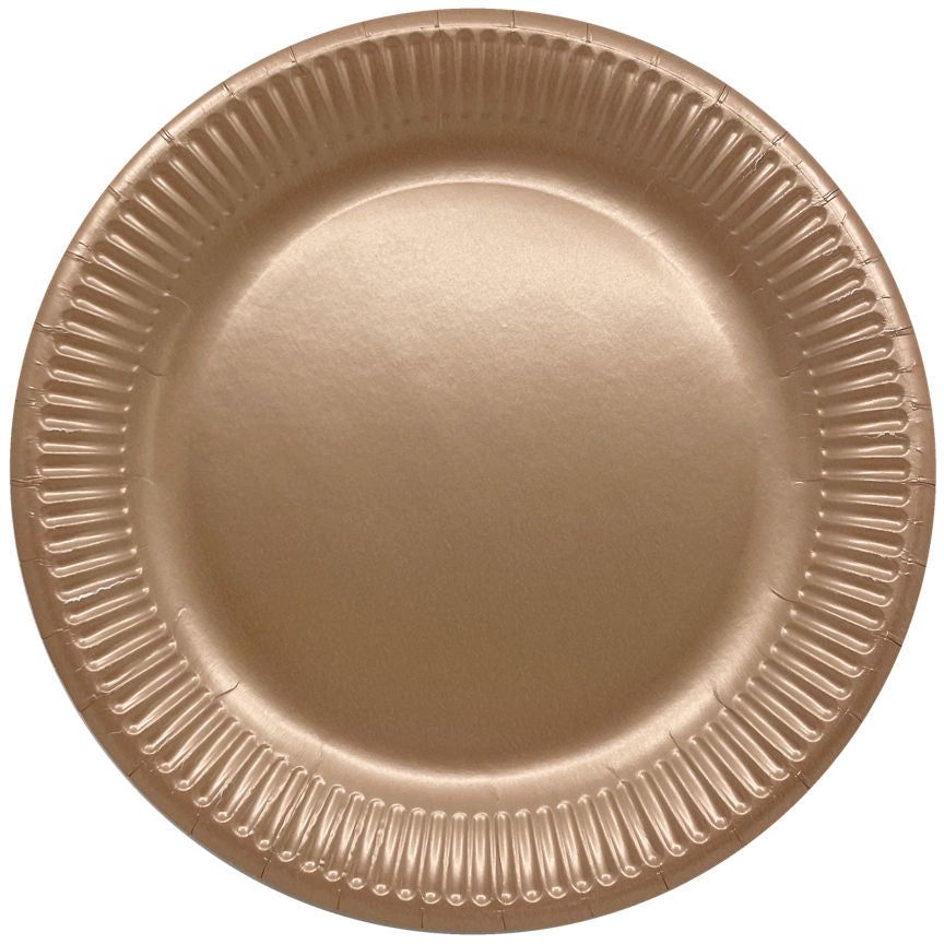 George Home 12 Rose Gold Paper Plates