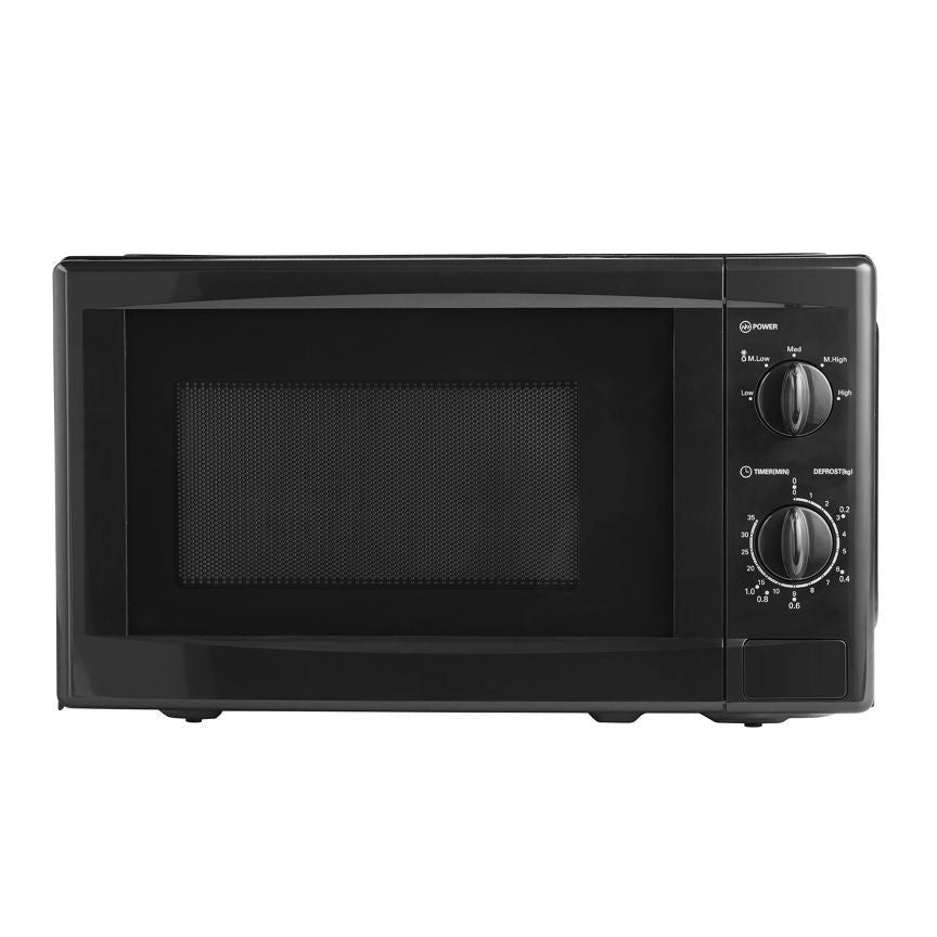 George Home 17L 700W Manual Microwave - Black