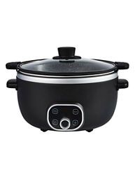 George Home 6L Digital Black & Brass Slow Cooker