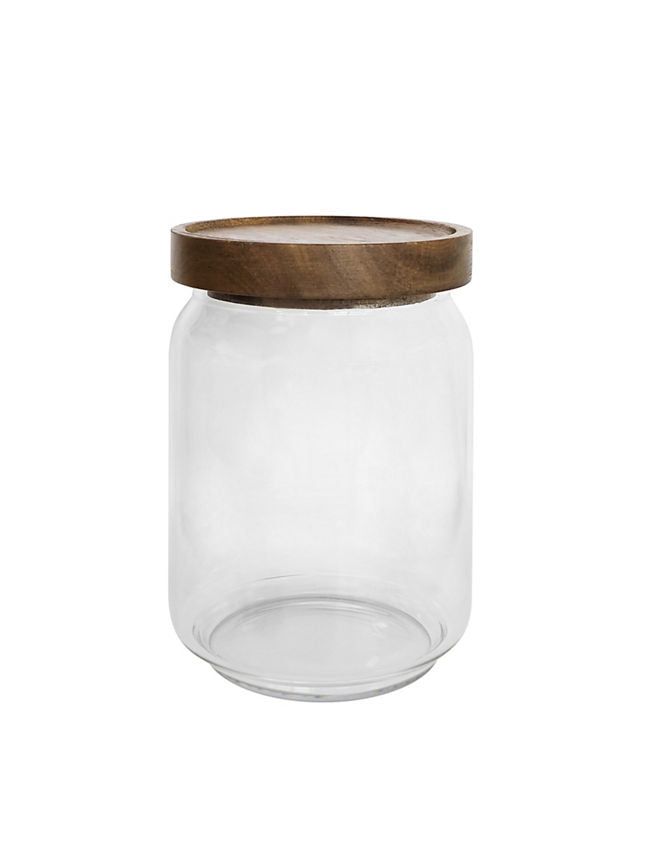 George Home Acacia Lid Jar 700ml