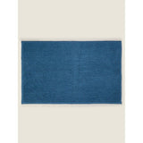 George Home Aegean Blue Solid Chenille Bath Mat