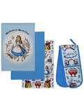 George Home Alice In Wonderland Tea Towel Set And Oven Glove Set