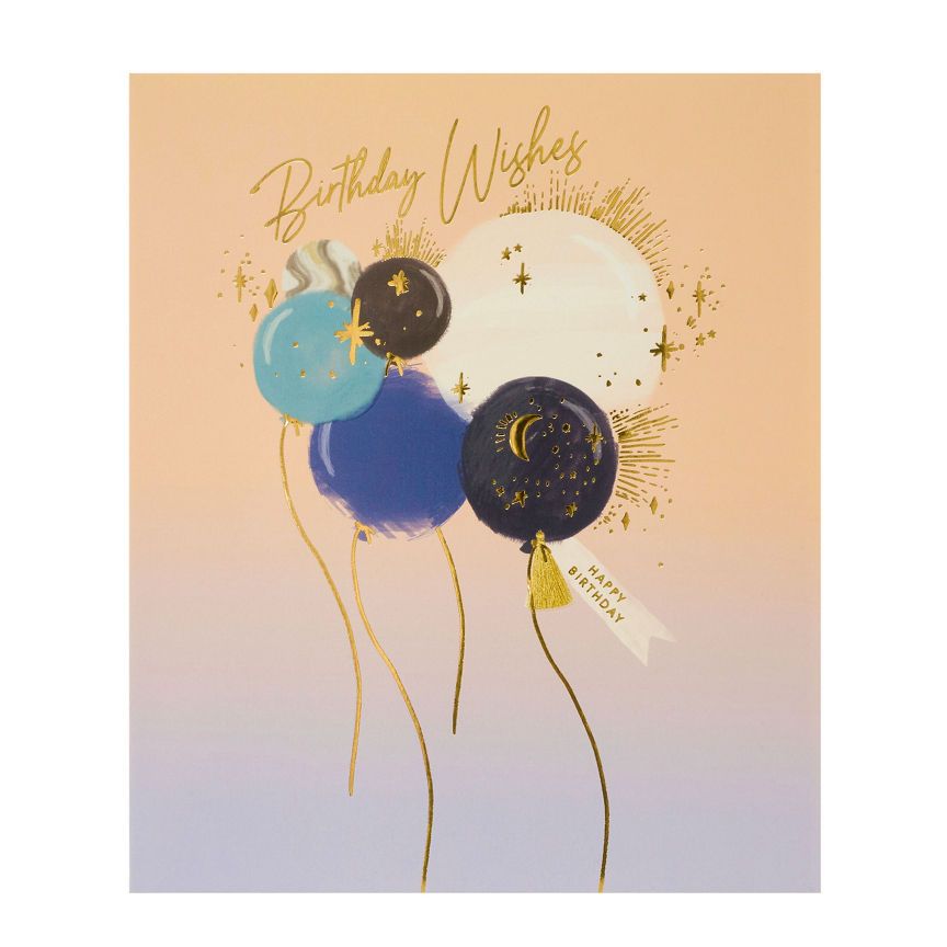 George Home Balloons születésnapi kártya