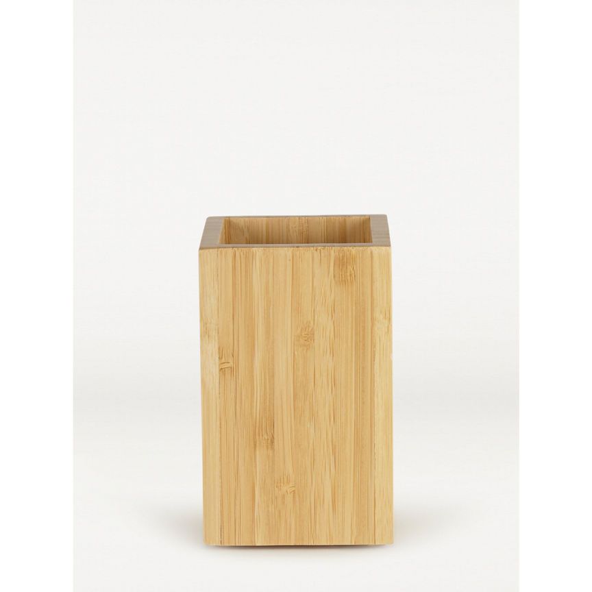 George Home Bamboo Toothbrush Holder