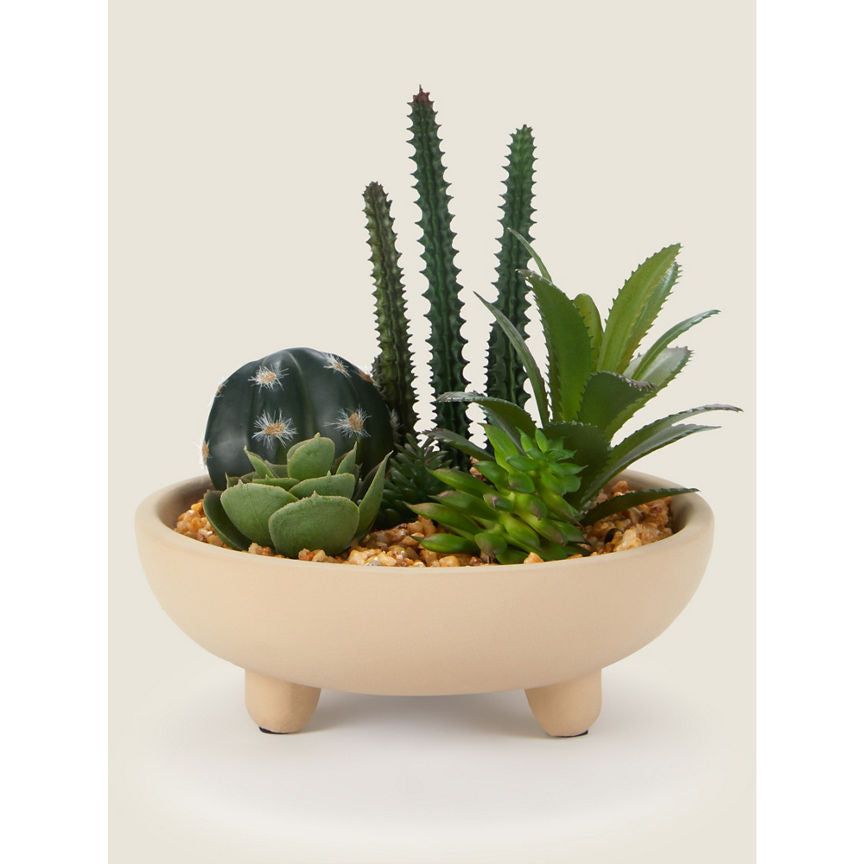 George Home Beige Cactus Bowl