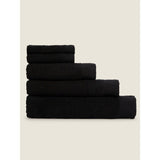 George Home Black Cotton Bath Sheet