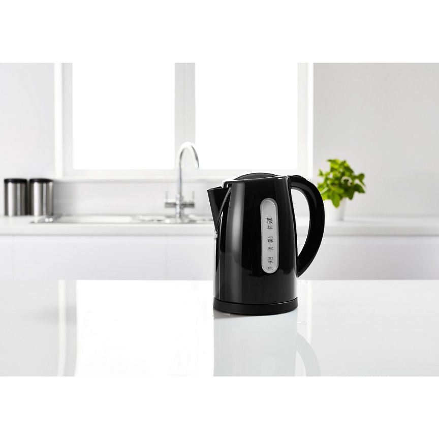 George Home Black Fast Boil Kettle 1.7L