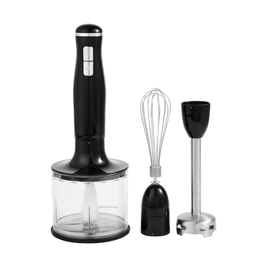 George Home Black Glossy 3 In 1 Hand Blender