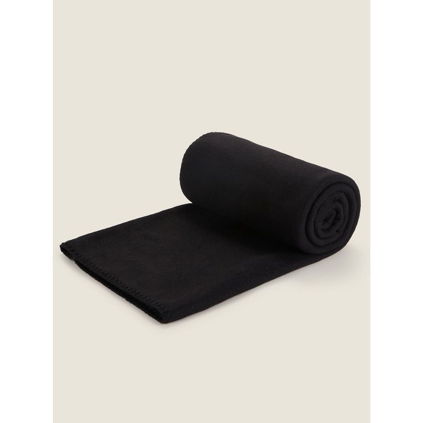 George Home Black Plain Throw