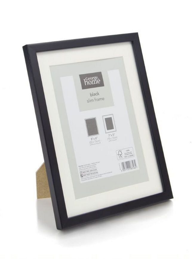 George Home Black Slim Photo Frame