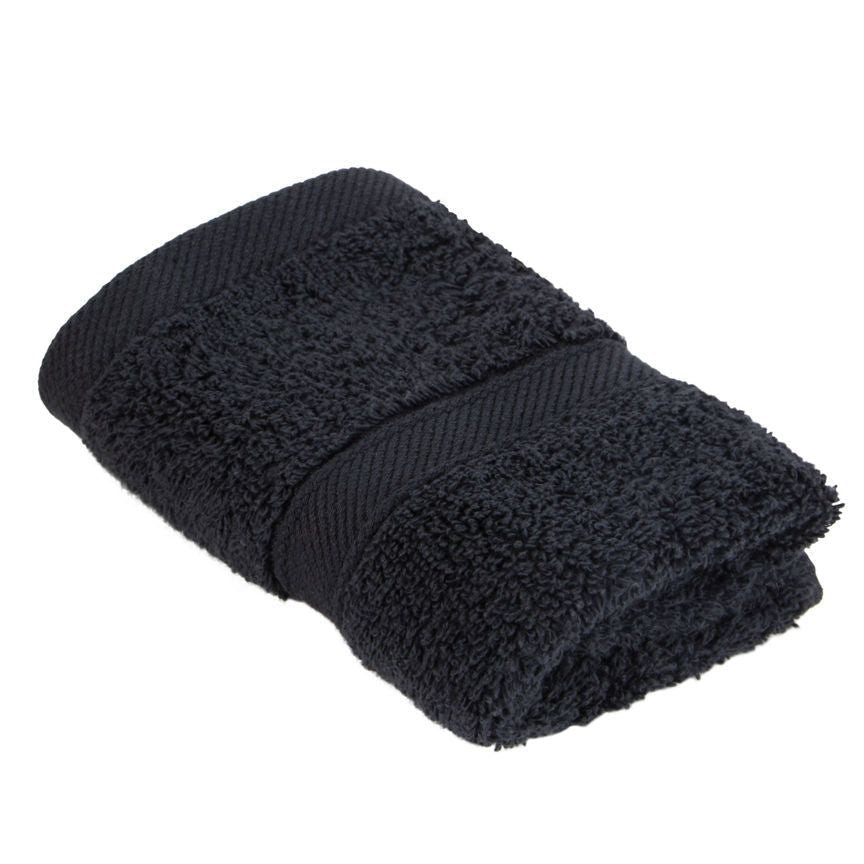 George Home Black Super Soft Cotton Face Cloth