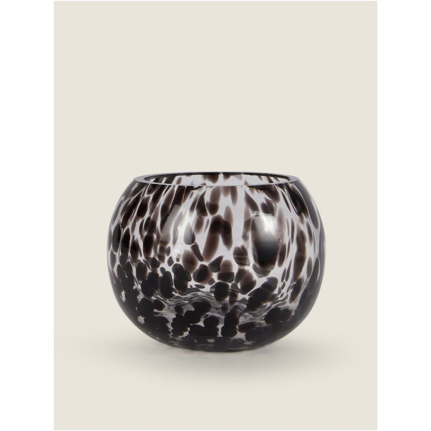 George Home Black Tortoiseshell Tealight Holder