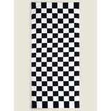 George Home Black &amp;amp; White Checkerboard Printed Cotton Towel