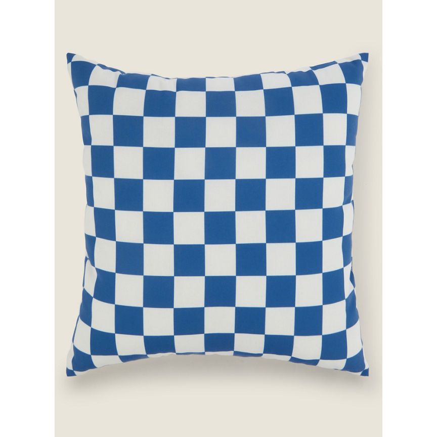 George Home Blue Checkerboard Indoor & Outdoor Cushion