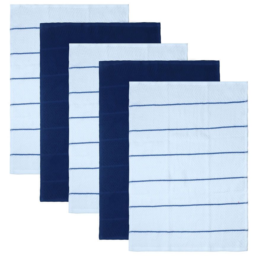 George Home Blue Terry Tea Towels