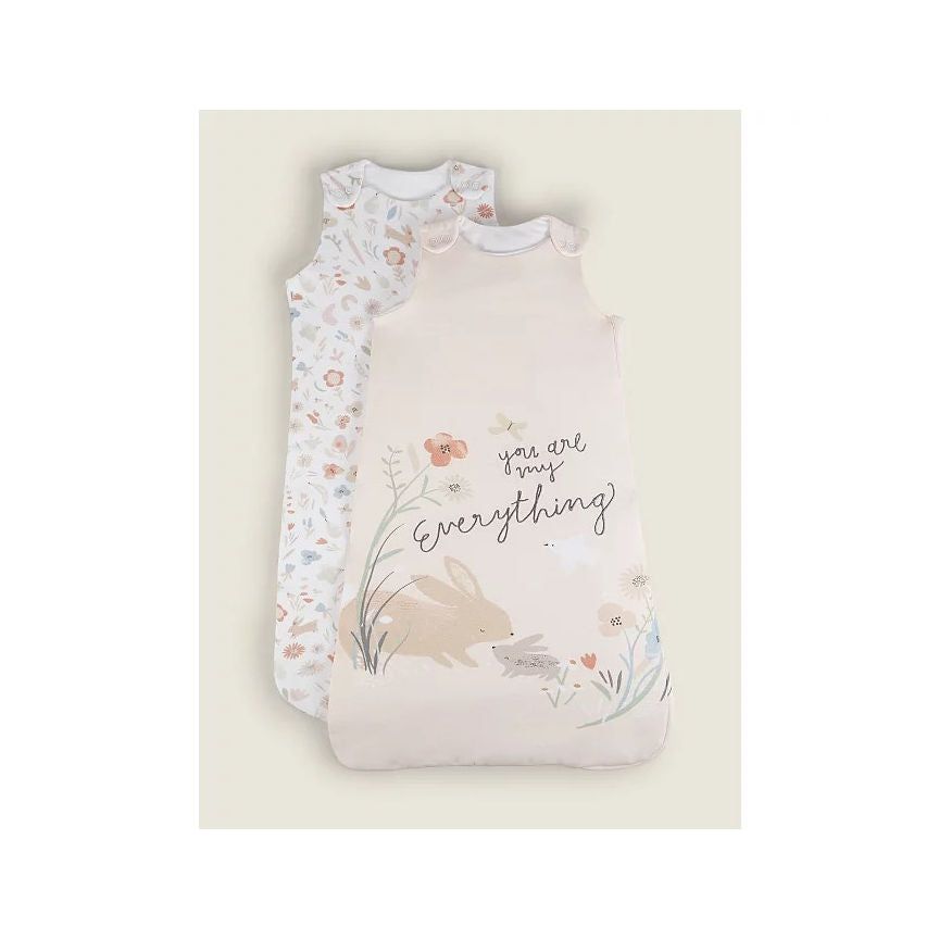 George Home Bunny Sleep Bag 6-18 Months 2 Pack