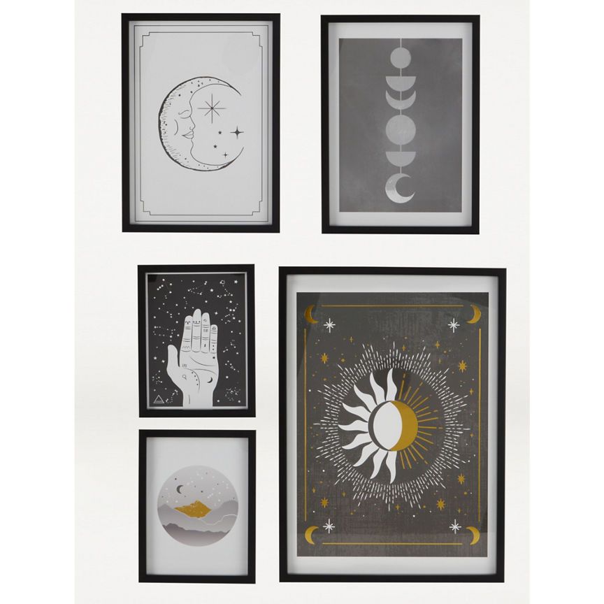 George Home Celestial Gallery Wall Art - Set of 5