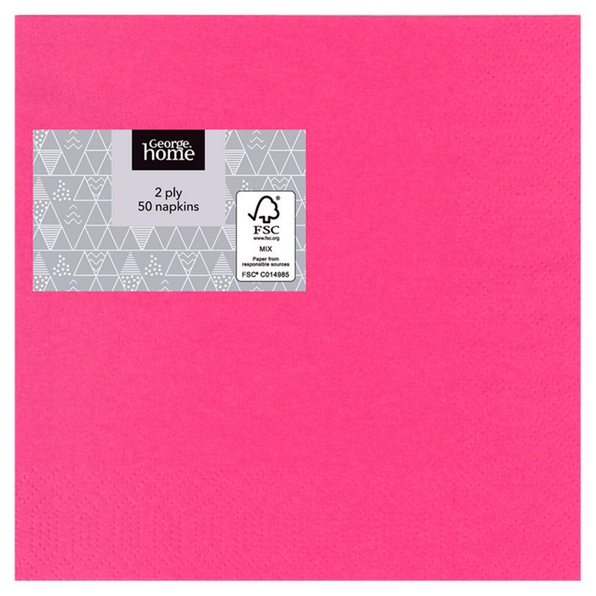 George Home Cerise 2-Ply Paper Napkins