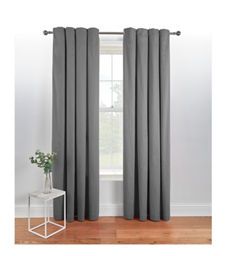 George Home Charcoal Eyelet Curtains