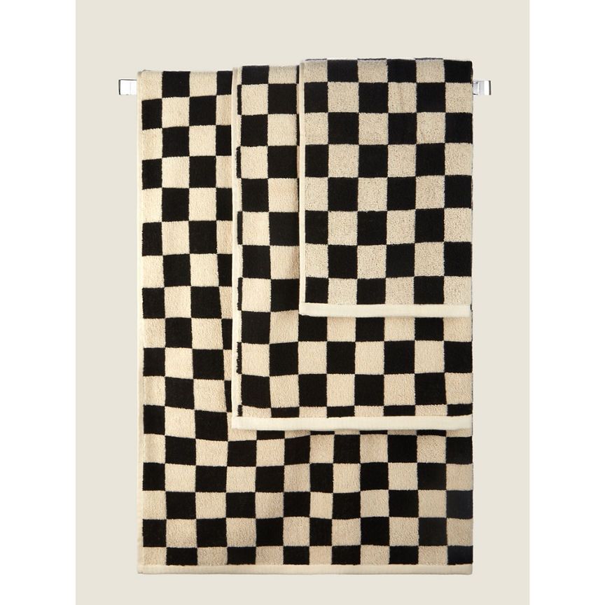 George Home Checkerboard Bath Sheet