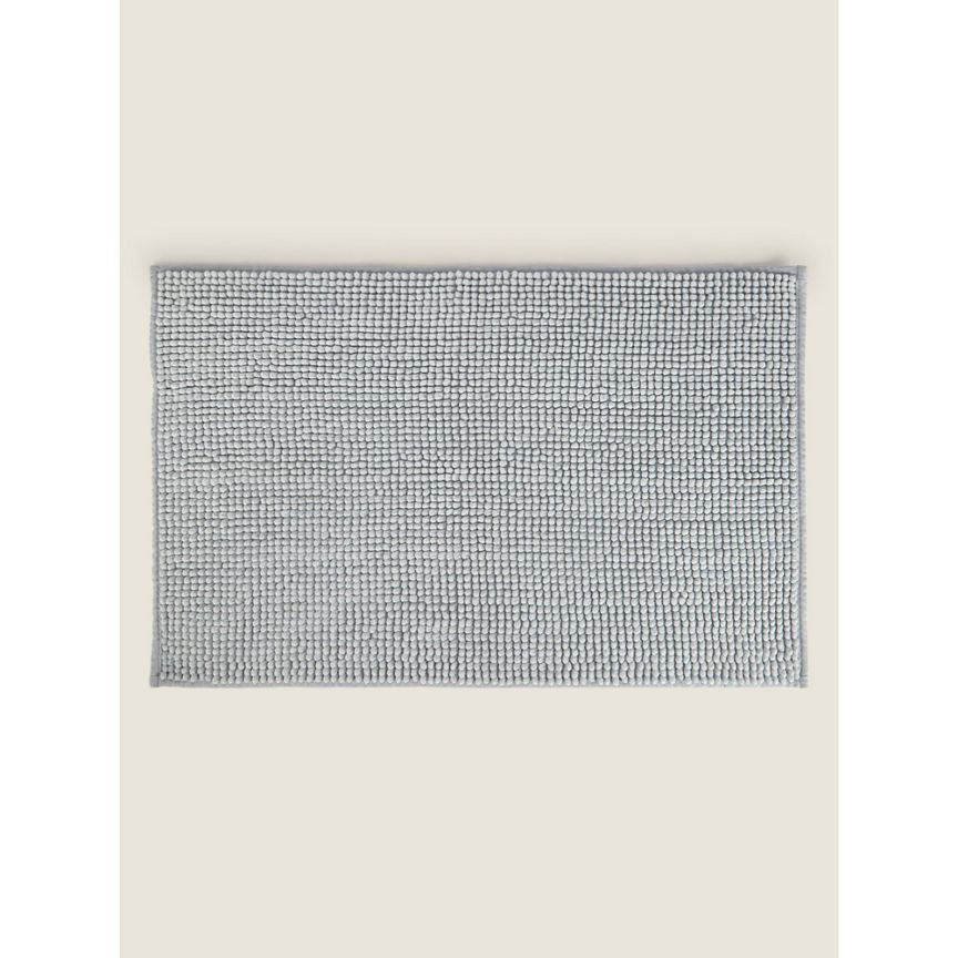 George Home Chenille Bath Mat - Glacier Grey