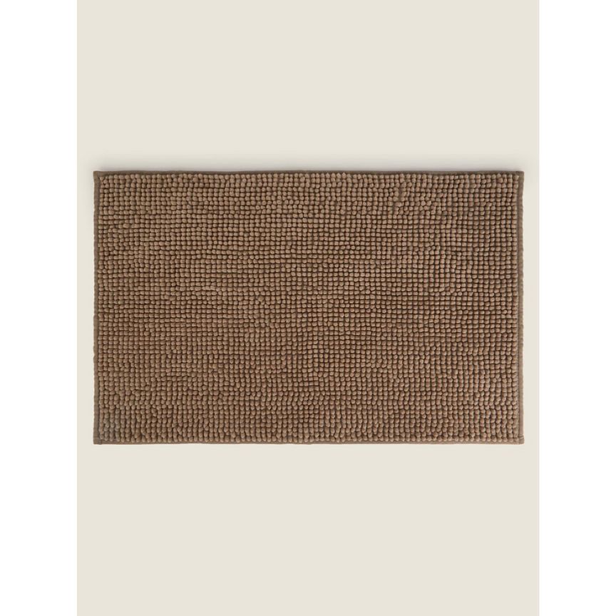 George Home Chenille Bath Mat - Natural