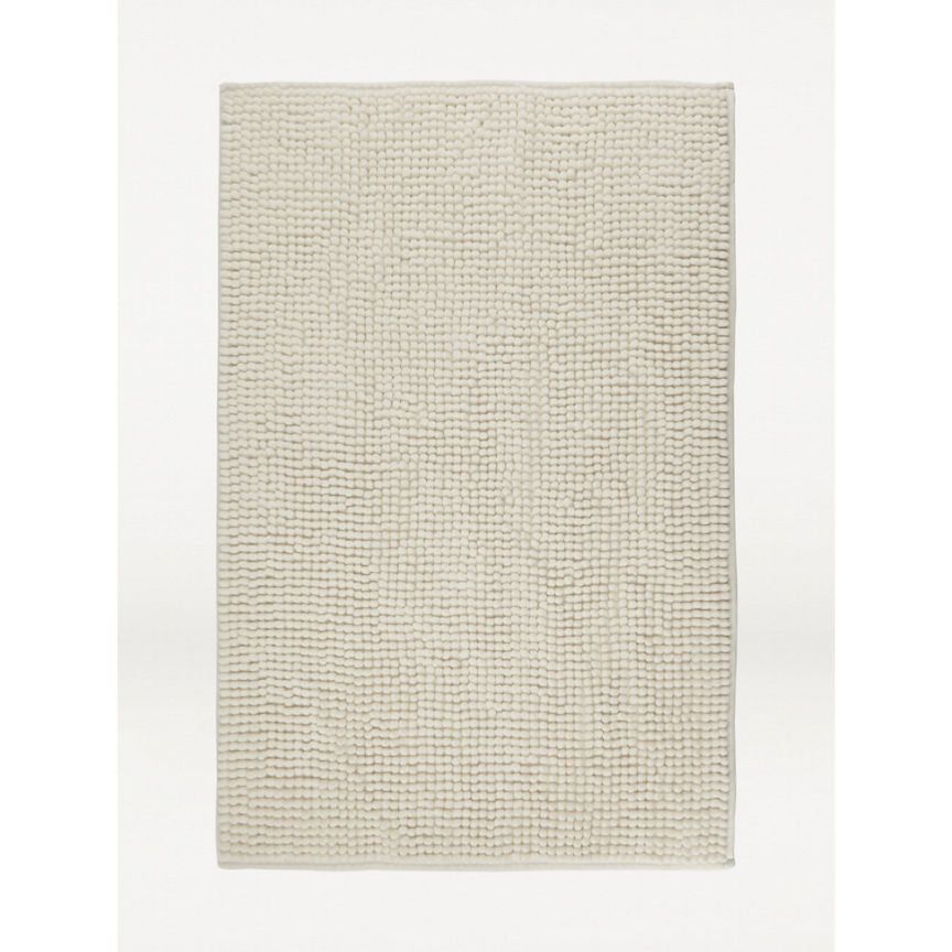 George Home Chenille Bath Mat - White