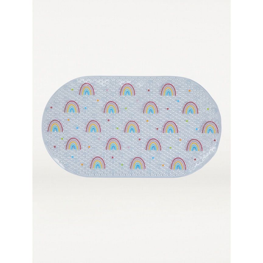 George Home Clear Rainbow PVC Bath Mat