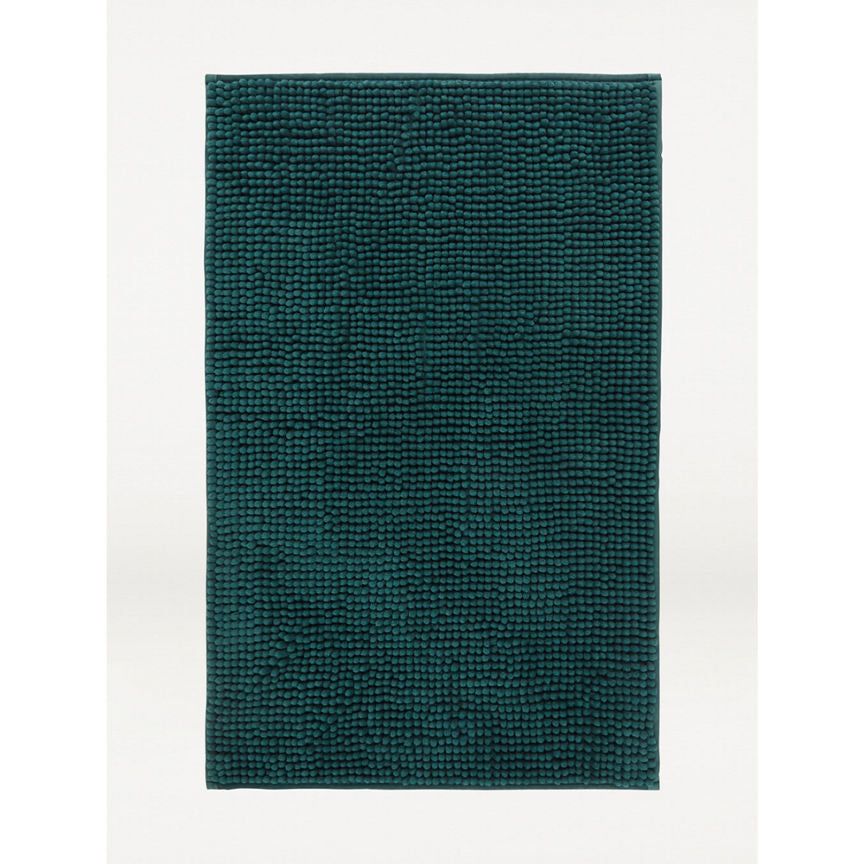 George Home Dark Green Chenille Bath Mat