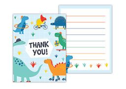 George Home Dinosaur Paper Thank You Cards