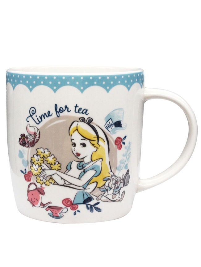 George Home Disney Alice In Wonderland Scalloped Mug