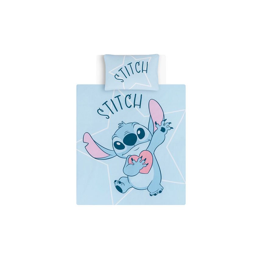 George Home Disney Stitch Toddler Duvet Set - Cot