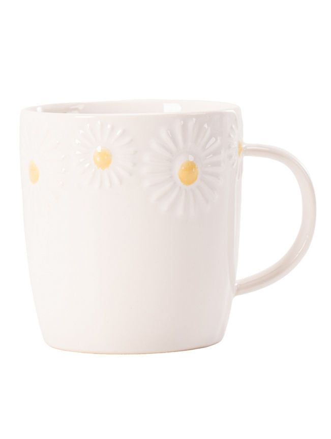 George Home Embossed Daisy Mug