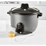 George Home Grey 1.8L Rice Cooker And Steamer