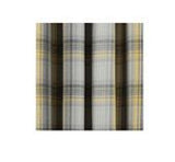 George Home Grey And Yellow Woven Check Print Eyelet Curtains