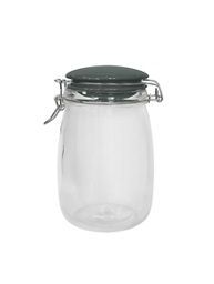 George Home Grey Ceramic Clip Lid Canister 1L