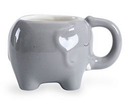 George Home Grey Elephant Shaped Mug