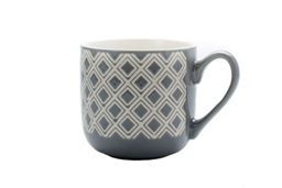 George Home Grey Geometric Pattern Mug