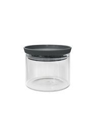 George Home Grey Glass Canister 350ml